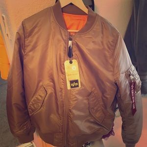 Alpha Industries Large Mauve Flight Jacket